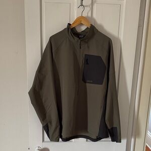 Orvis Men's Green and Black Windbreaker